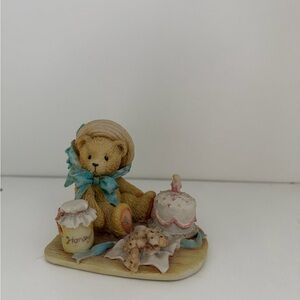 Cherished Teddies Bear with Cake and Honey Jar